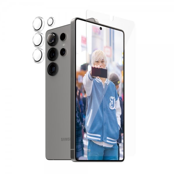 PanzerGlass Samsung Galaxy S25 Ultra Skjermbeskytter og Kamerabeskytter 2-in-1 Bundle