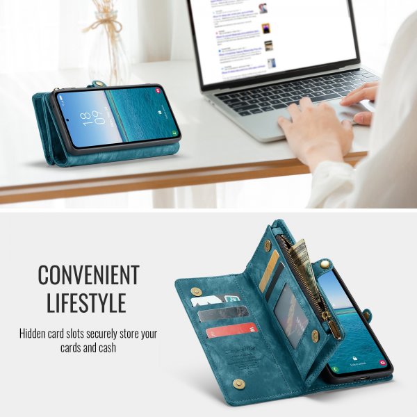CaseMe Samsung Galaxy S26 Etui 008 Series Avtakbart Deksel Blå