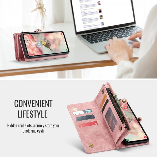 CaseMe Samsung Galaxy S26 Etui 008 Series Avtakbart Deksel Rosa