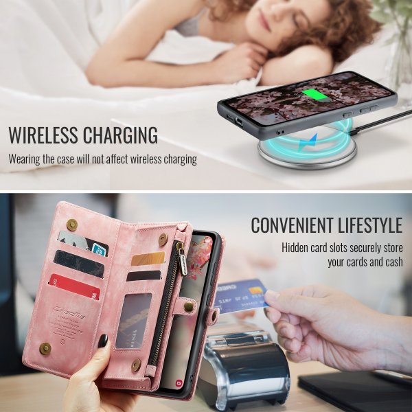 CaseMe Samsung Galaxy S26 Etui 008 Series Avtakbart Deksel Rosa