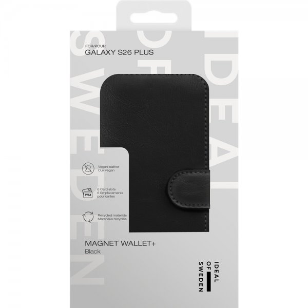 Ideal of Sweden Samsung Galaxy S26 Plus Etui Magnet Wallet+ Svart