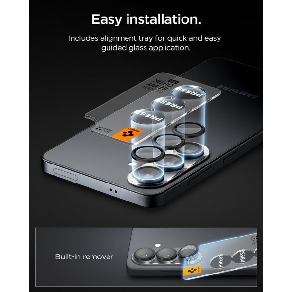 Spigen Samsung Galaxy S26 Plus Kamerabeskytter GLAS.tR EZ Fit Optik Pro 2-pakning Svart