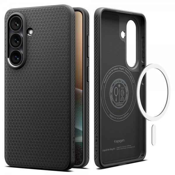 Spigen Samsung Galaxy S26 Plus Deksel Liquid Air MagFit Matte Black