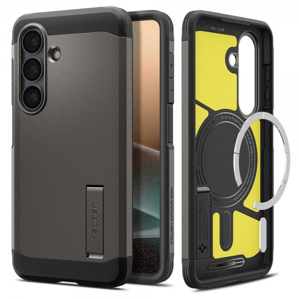 Spigen Samsung Galaxy S26 Plus Deksel Tough Armor MagFit Gunmetal