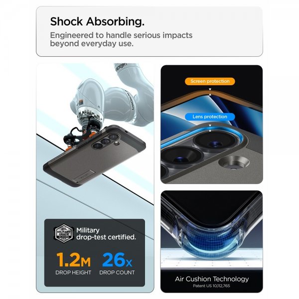 Spigen Samsung Galaxy S26 Plus Deksel Tough Armor MagFit Gunmetal