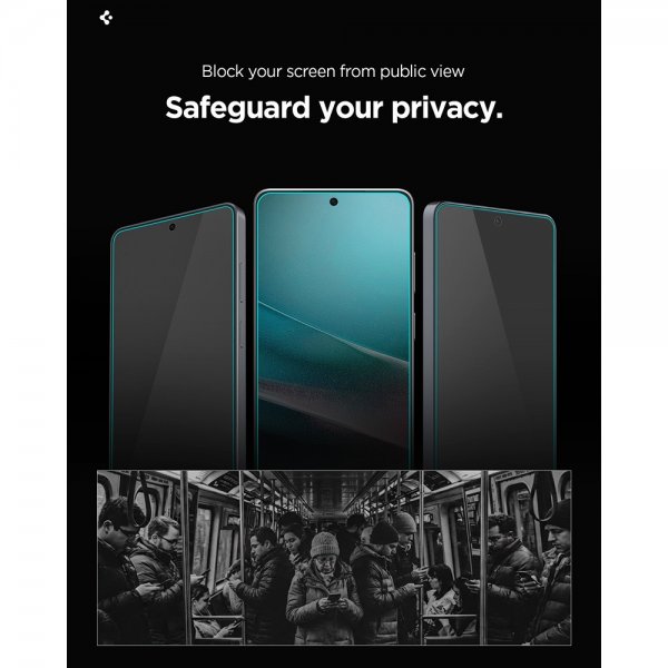 Spigen Samsung Galaxy S26 Plus Skjermbeskytter GLAS.tR EZ Fit Pro Privacy 2-pakning