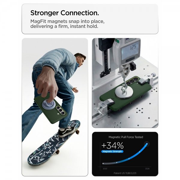 Spigen Samsung Galaxy S26 Deksel Nano Pop MagFit Avo Green