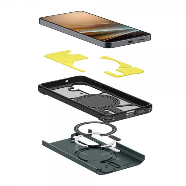 Spigen Samsung Galaxy S26 Deksel Tough Armor MagFit Abyss Green