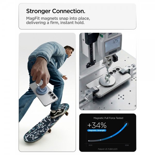 Spigen Samsung Galaxy S26 Deksel Ultra Hybrid MagFit Clear White