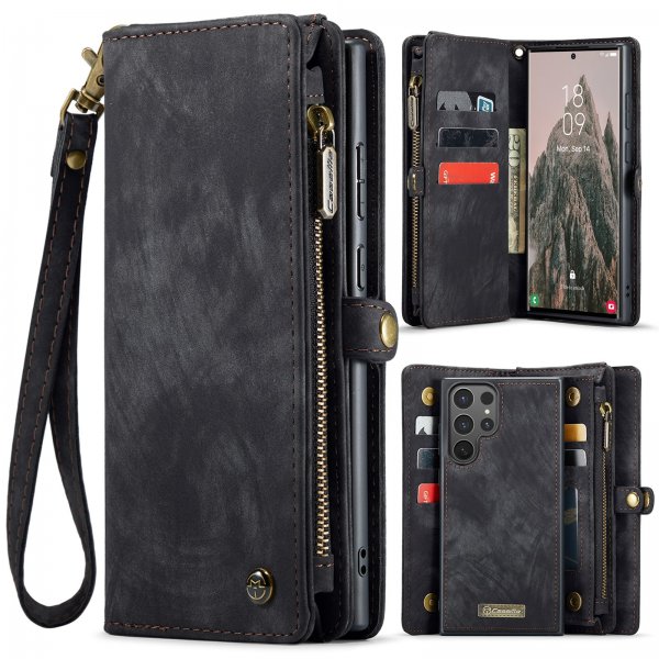 CaseMe Samsung Galaxy S26 Ultra Etui 008 Series Avtakbart Deksel Svart