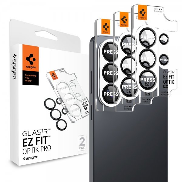 Spigen Samsung Galaxy S26 Ultra Kamerabeskytter GLAS.tR EZ Fit Optik Pro 2-pakning Svart