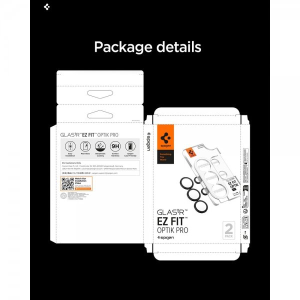 Spigen Samsung Galaxy S26 Ultra Kamerabeskytter GLAS.tR EZ Fit Optik Pro 2-pakning Svart