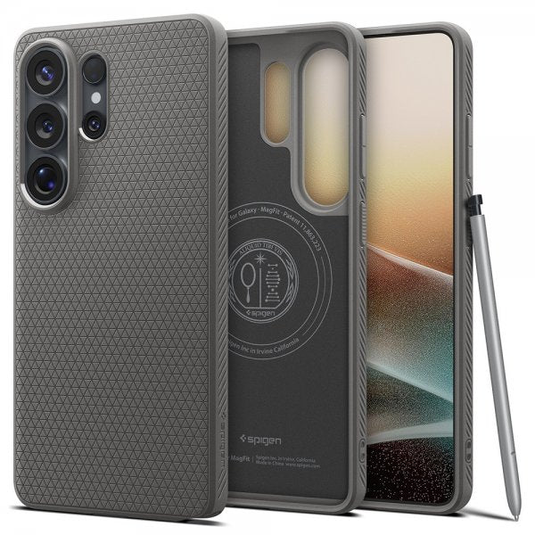 Spigen Samsung Galaxy S26 Ultra Deksel Liquid Air MagFit Marble Gray