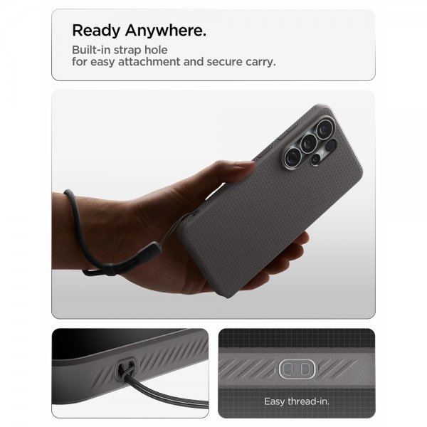 Spigen Samsung Galaxy S26 Ultra Deksel Liquid Air Marble Gray