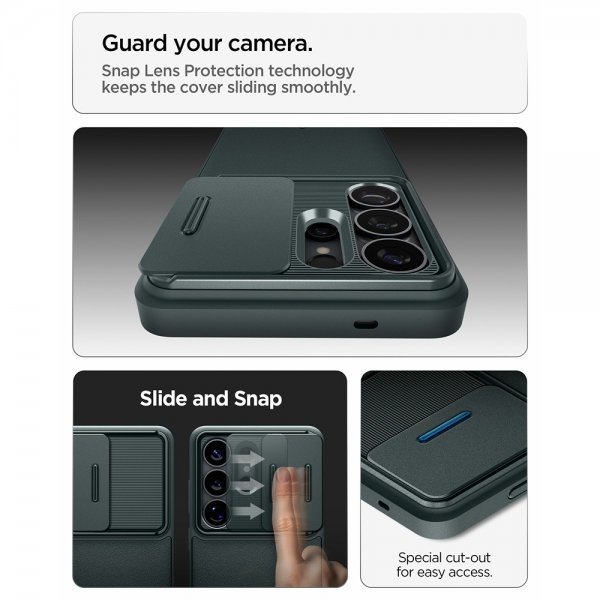 Spigen Samsung Galaxy S26 Ultra Deksel Optik Armor Abyss Green