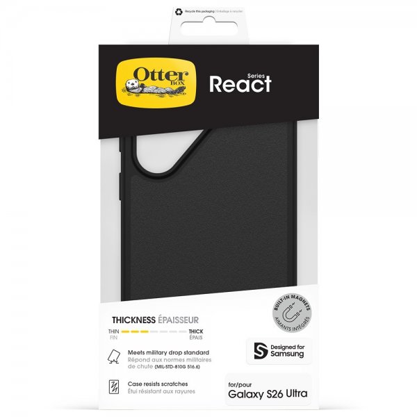 Otterbox Samsung Galaxy S26 Ultra Deksel React MagSafe Svart