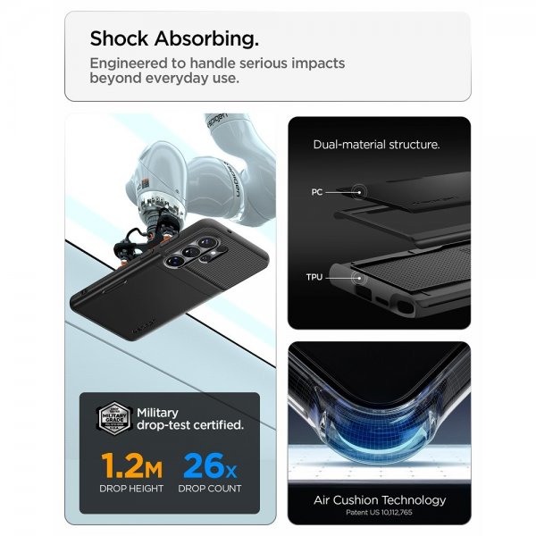 Spigen Samsung Galaxy S26 Ultra Deksel Slim Armor CS Svart