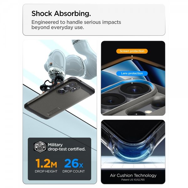 Spigen Samsung Galaxy S26 Ultra Deksel Tough Armor MagFit Gunmetal