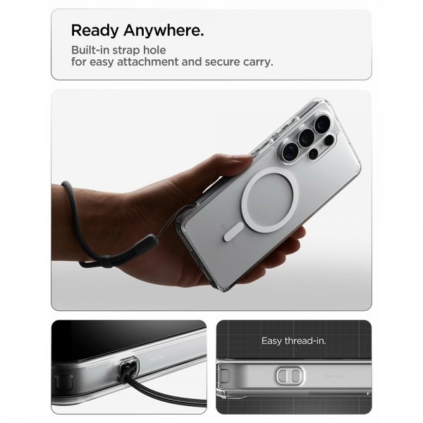 Spigen Samsung Galaxy S26 Ultra Deksel Ultra Hybrid MagFit Clear White