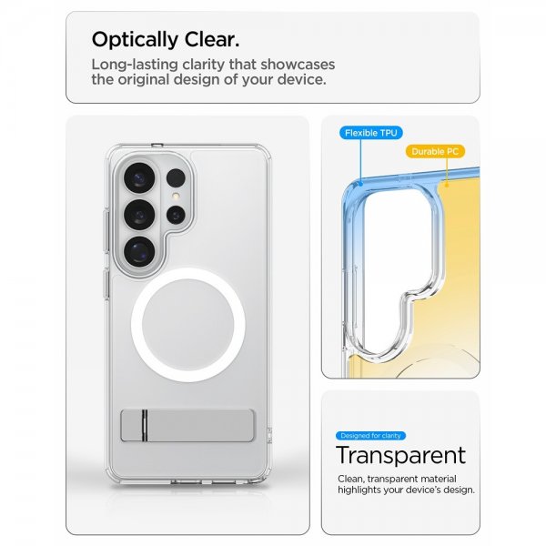 Spigen Samsung Galaxy S26 Ultra Deksel Ultra Hybrid S MagFit Clear White