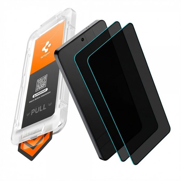 Spigen Samsung Galaxy S26 Ultra Skjermbeskytter GLAS.tR EZ Fit Pro Privacy 2-pakning