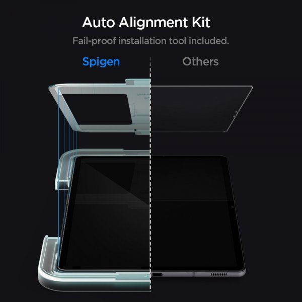 Spigen Samsung Galaxy Tab S7/Galaxy Tab S8 Skjermbeskytter GLAS.tR EZ Fit