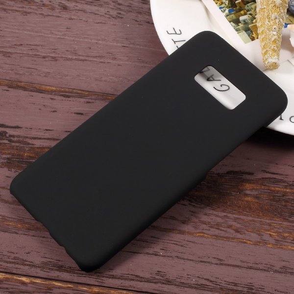 Samsung Galaxy S8 MobilDeksel HardPlast Gummiyta Svart