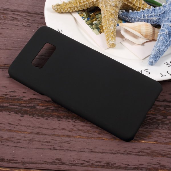 Samsung Galaxy S8 MobilDeksel HardPlast Gummiyta Svart