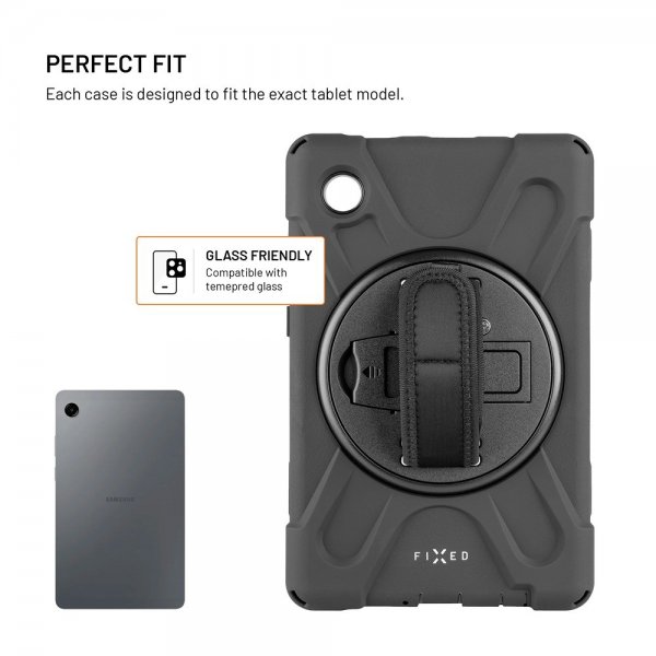 Fixed Samsung Galaxy Tab A11 Deksel Rugged Tablet Case Svart