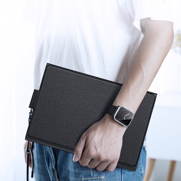 Dux Ducis Samsung Galaxy Tab A8 Etui Innebygd Tastatur Svart