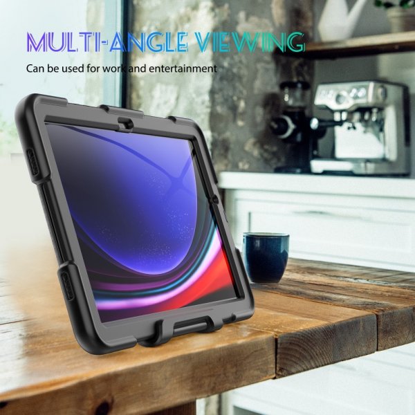 Samsung Galaxy Tab A9 Plus/Tab A11 Plus Deksel Heavy Duty Armor Svart
