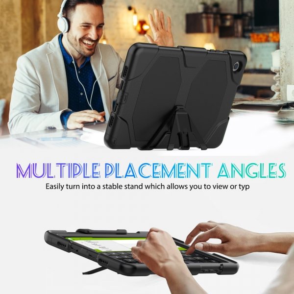 Samsung Galaxy Tab A9 Plus/Tab A11 Plus Deksel Heavy Duty Armor Svart