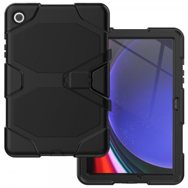 Samsung Galaxy Tab A9 Plus/Tab A11 Plus Deksel Heavy Duty Armor Svart