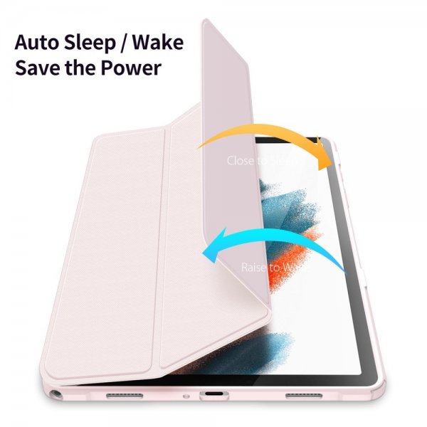 Dux Ducis Samsung Galaxy Tab A9 Plus Etui TOBY Series Rosa
