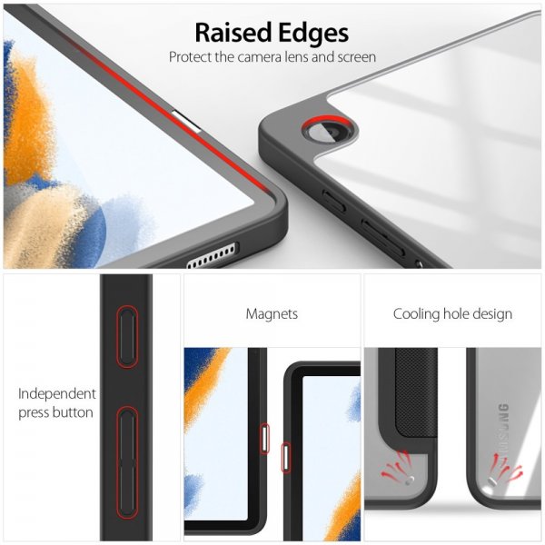 Dux Ducis Samsung Galaxy Tab A9 Etui TOBY Series Svart