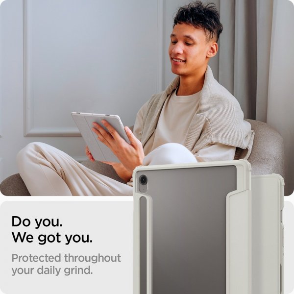 Spigen Samsung Galaxy Tab S10 FE Etui Ultra Hybrid Pro Grå