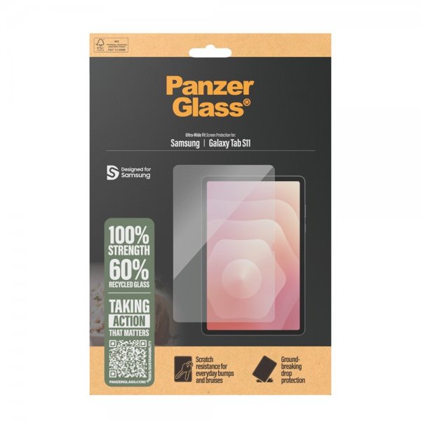 PanzerGlass Samsung Galaxy Tab S11 Skjermbeskytter Ultra-Wide Fit