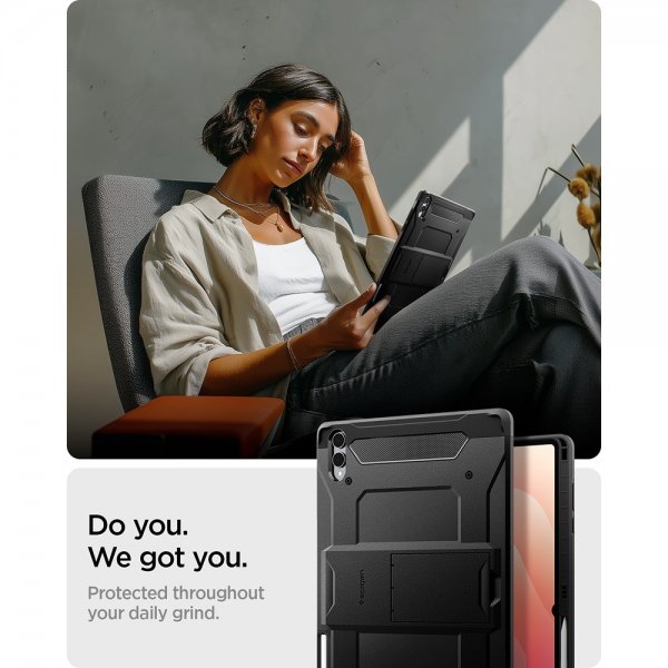 Spigen Samsung Galaxy Tab S11 Ultra Deksel Tough Armor Pro Svart