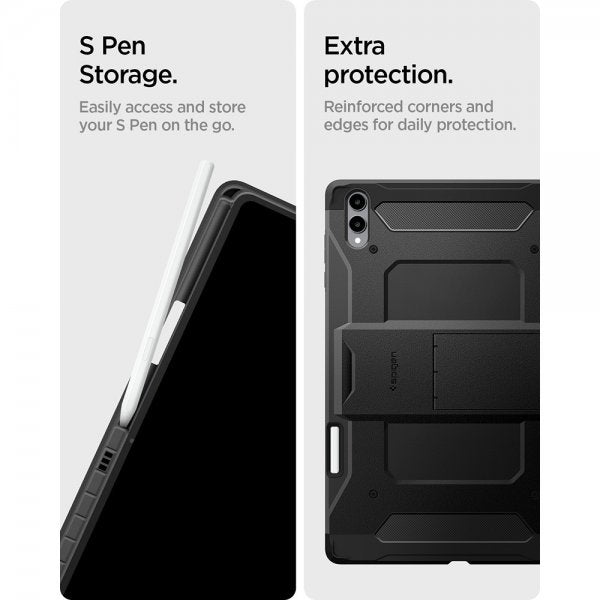 Spigen Samsung Galaxy Tab S11 Ultra Deksel Tough Armor Pro Svart