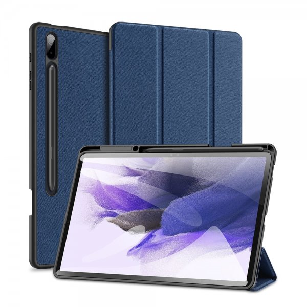 Dux Ducis Samsung Galaxy Tab S7 Plus/Tab S7 FE/Tab S8 Plus Etui Domo Series Blå