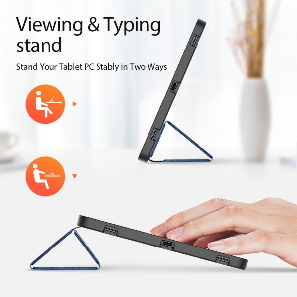 Dux Ducis Samsung Galaxy Tab S7 Plus/Tab S7 FE/Tab S8 Plus Etui Domo Series Blå