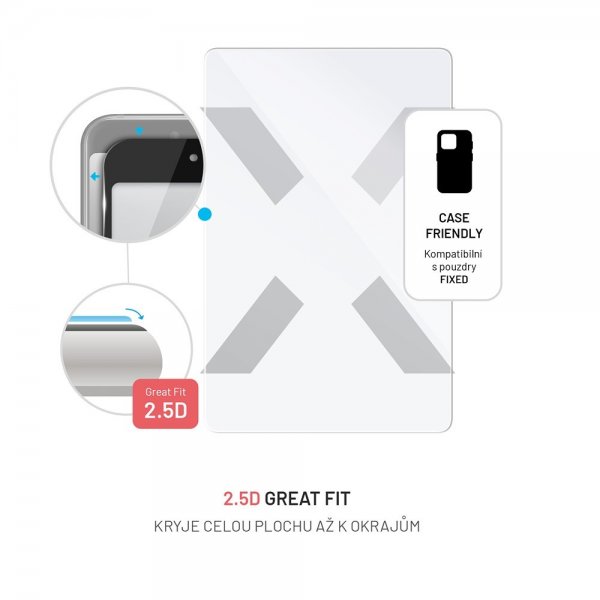 Fixed Samsung Galaxy Tab S8/S9/S9 FE/S10 FE/S10 Lite/S11 Skjermbeskytter Herdet Beskyttelsesglass 9H