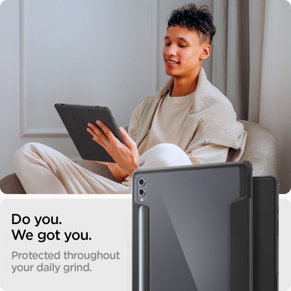 Spigen Samsung Galaxy Tab S8 Ultra/S9 Ultra/S10 Ultra Etui Ultra Hybrid Pro Svart