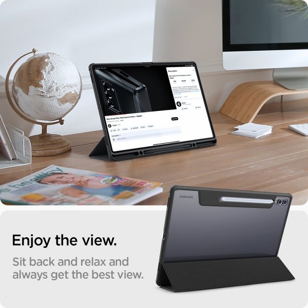 Spigen Samsung Galaxy Tab S8 Ultra/S9 Ultra/S10 Ultra Etui Ultra Hybrid Pro Svart