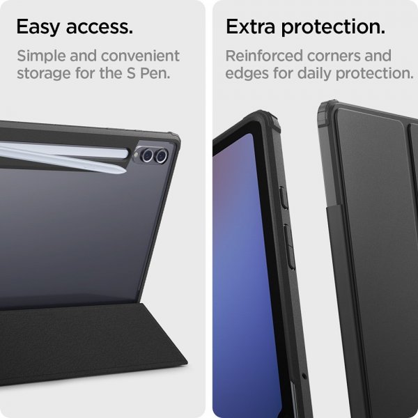 Spigen Samsung Galaxy Tab S8 Ultra/S9 Ultra/S10 Ultra Etui Ultra Hybrid Pro Svart
