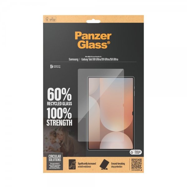 PanzerGlass Samsung Galaxy Tab S8 Ultra/S9 Ultra/S10 Ultra Skjermbeskytter Ultra-Wide Fit