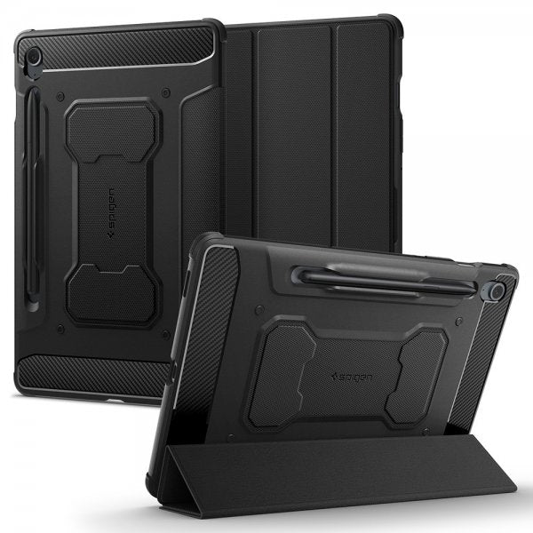Spigen Samsung Galaxy Tab S9 FE Etui Rugged Armor Pro Svart