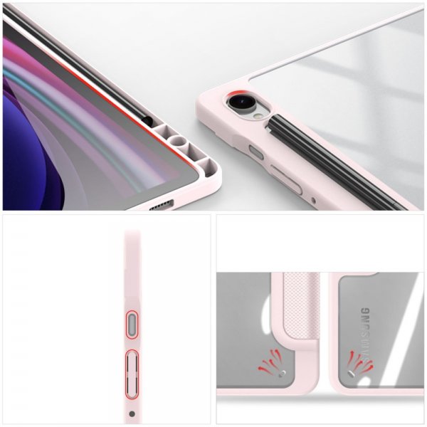 Dux Ducis Samsung Galaxy Tab S9 FE Etui TOBY Series Rosa