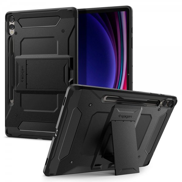 Spigen Samsung Galaxy Tab S9 Plus/Galaxy Tab S10 Plus Deksel Tough Armor Pro Svart
