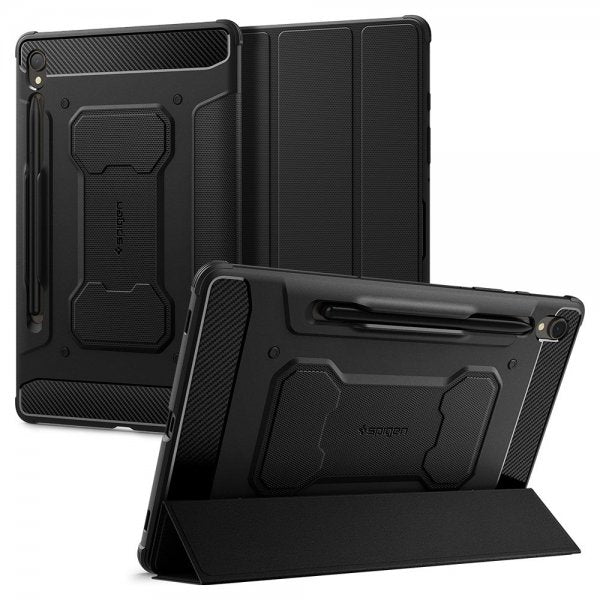 Spigen Samsung Galaxy Tab S9 Etui Rugged Armor Pro Svart